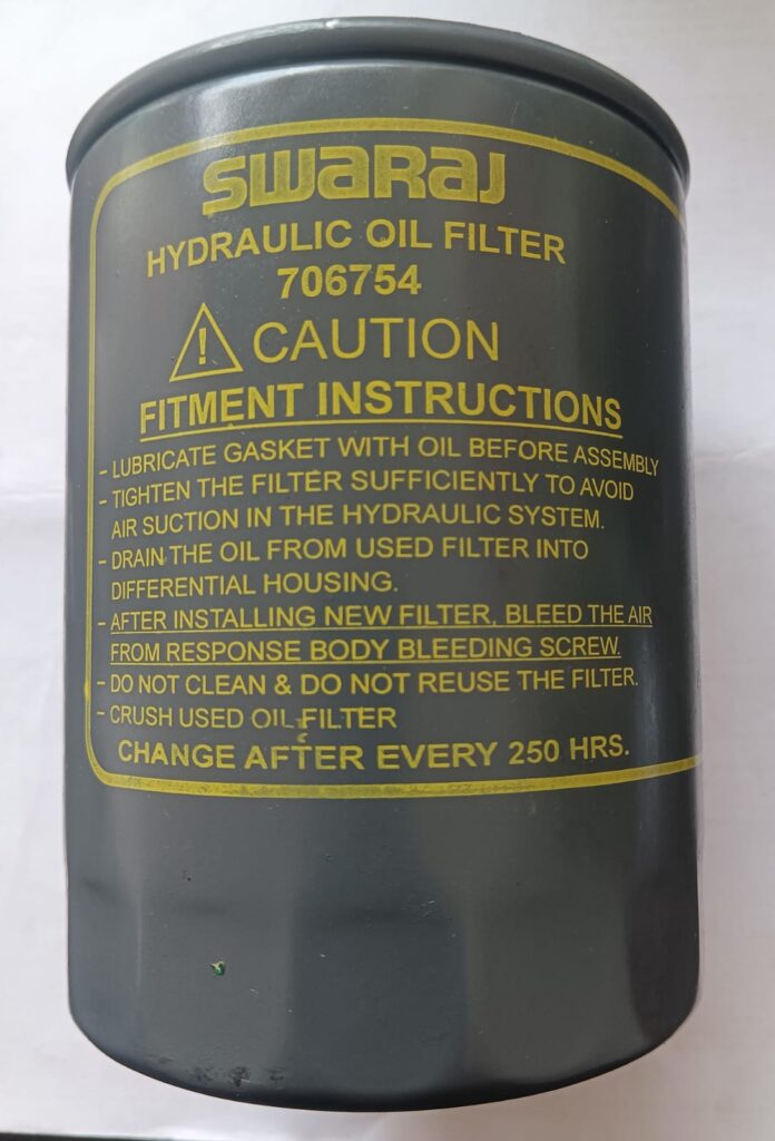 Swaraj hydraulic filter new model