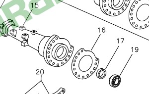 Swaraj axle oilseal housing side .