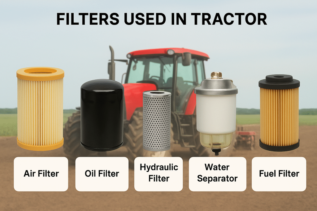 Filters used in tractor