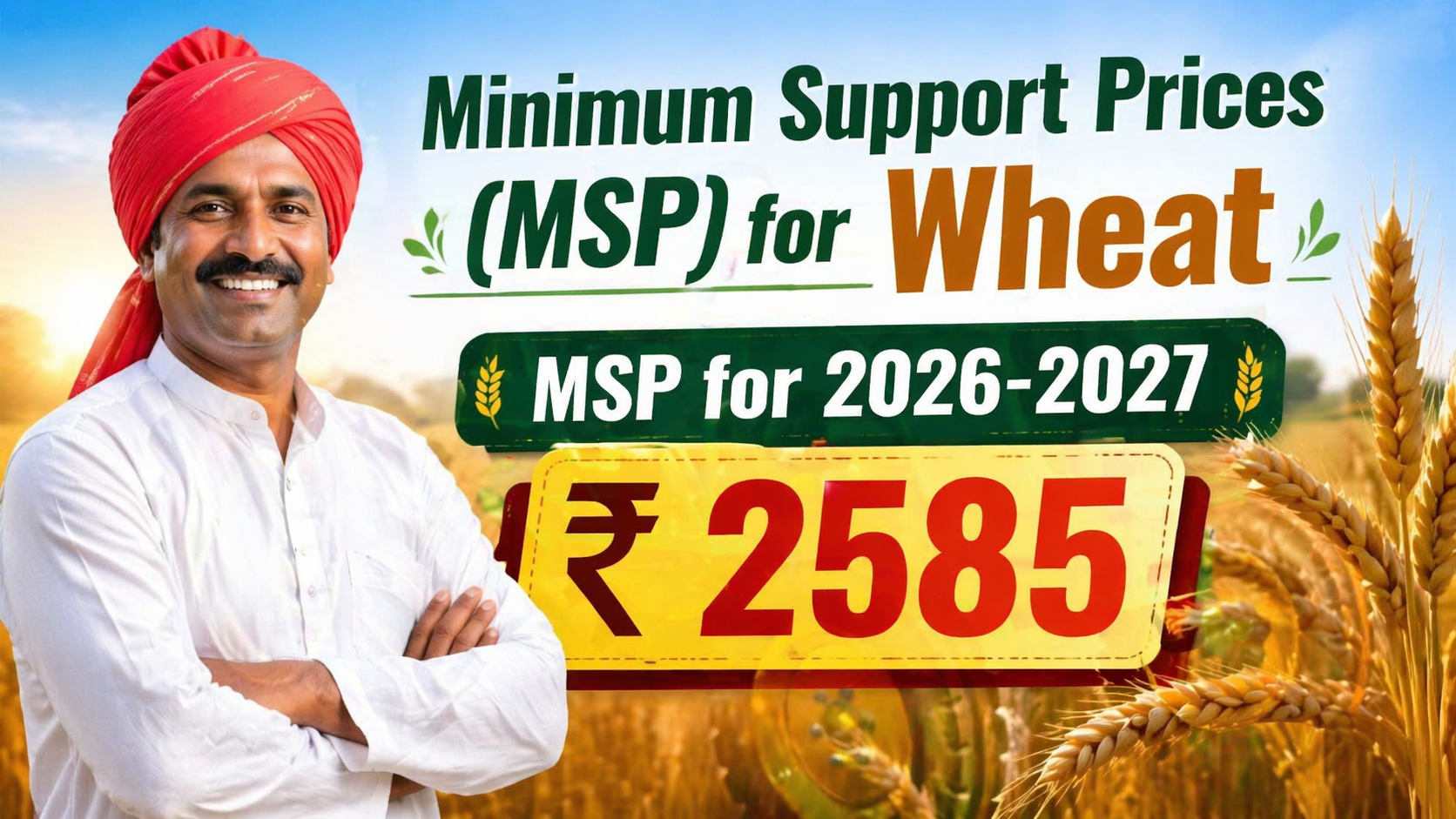 (MSP) Minimum support price On Wheat 2026 ?