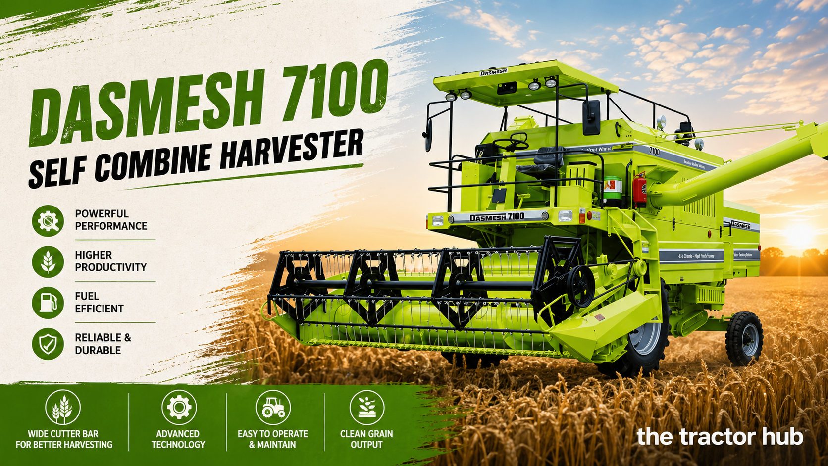 Dasmesh 7100 Self Combine Harvester