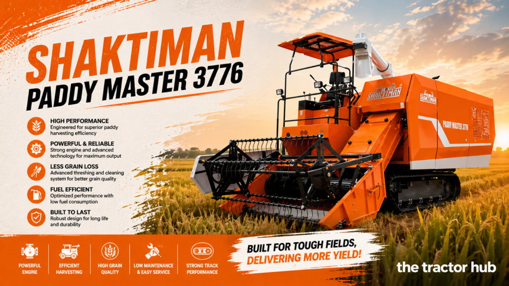 Shaktiman Paddy Harvester Paddy Master 3776