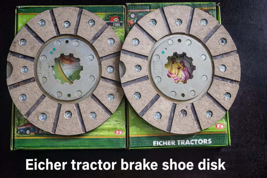 Eicher tractor brake plate high quality friction disc Tractor brake shoe disk for Eicher models with box Eicher brake lining disc heavy duty tractor spare part