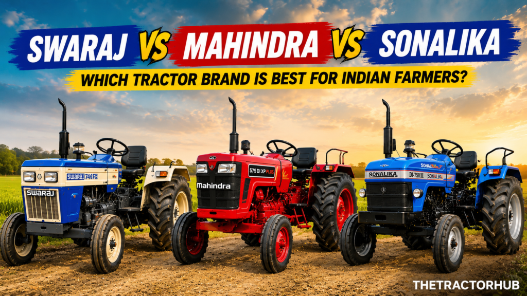 Swaraj vs Mahindra vs Sonalika — Which Tractor Brand is Best for Indian Farmers?