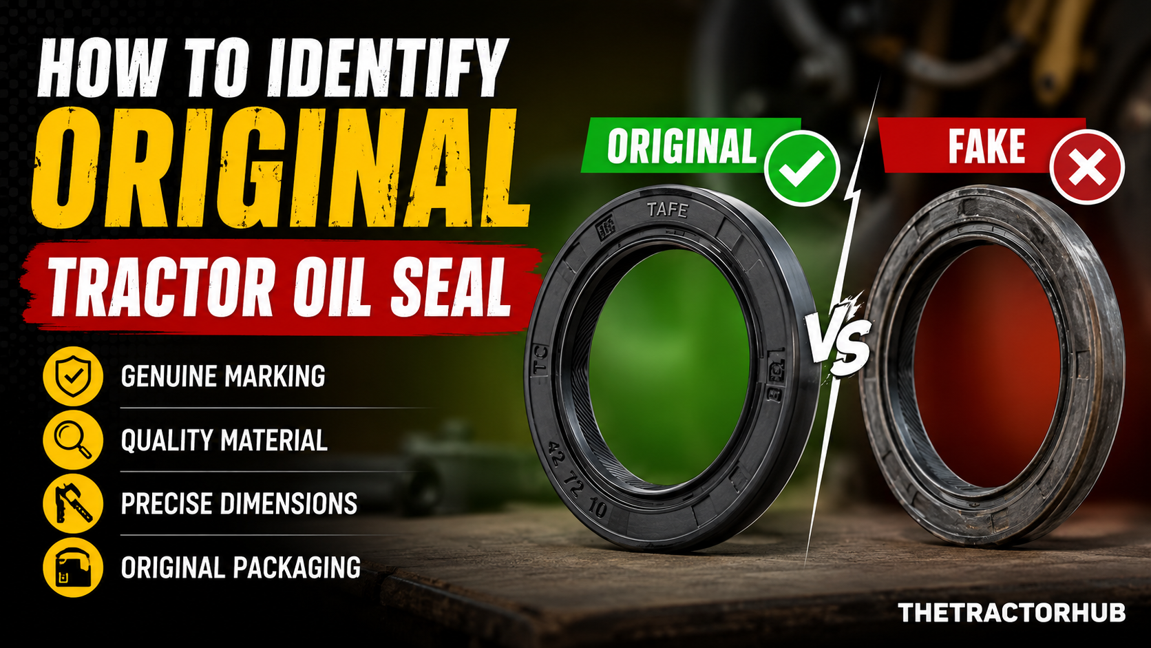 How to Identify Original Tractor Oil Seal