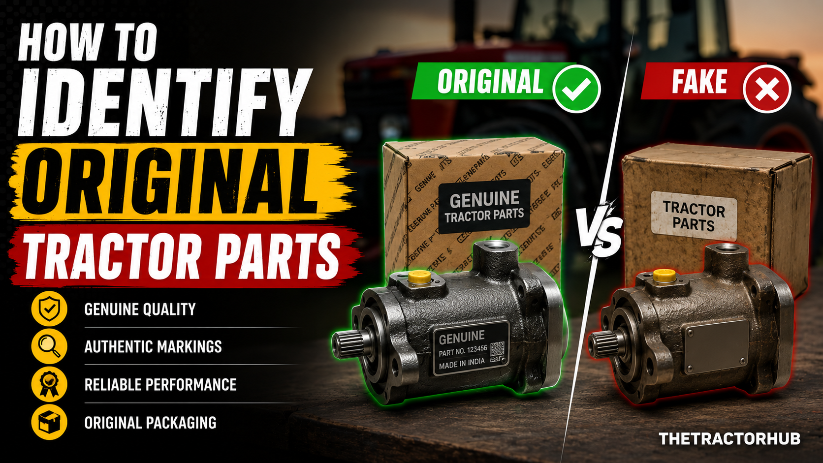 How to Identify Original Tractor Parts