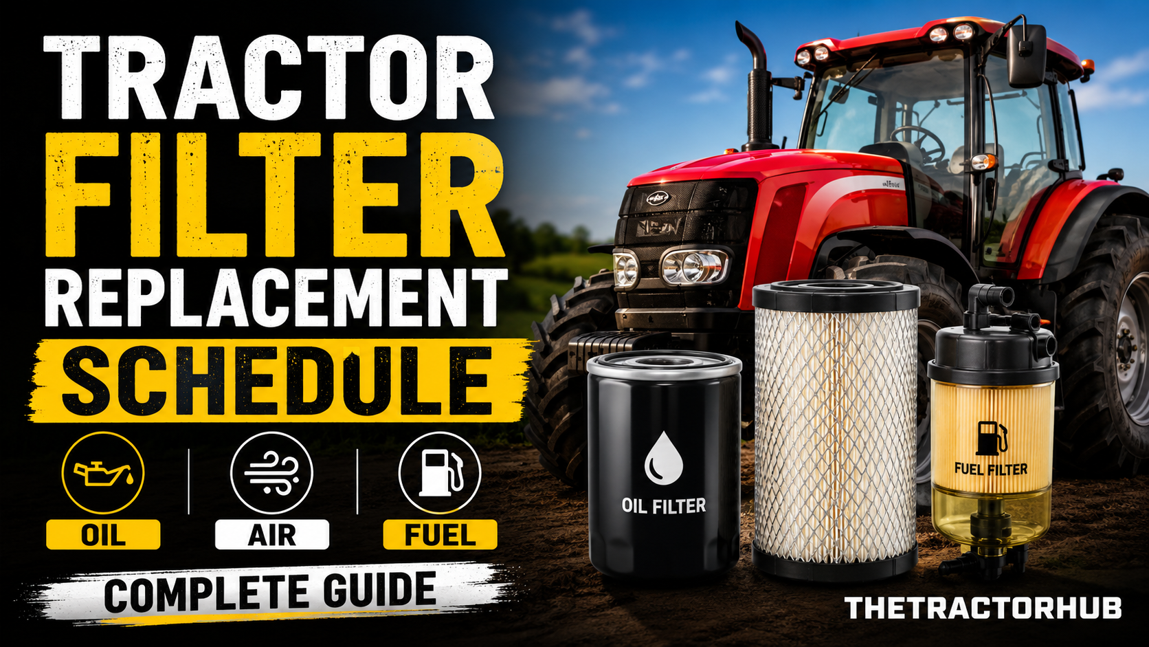 Tractor Filters Replacement Schedule — Oil, Air, Fuel Complete Guide