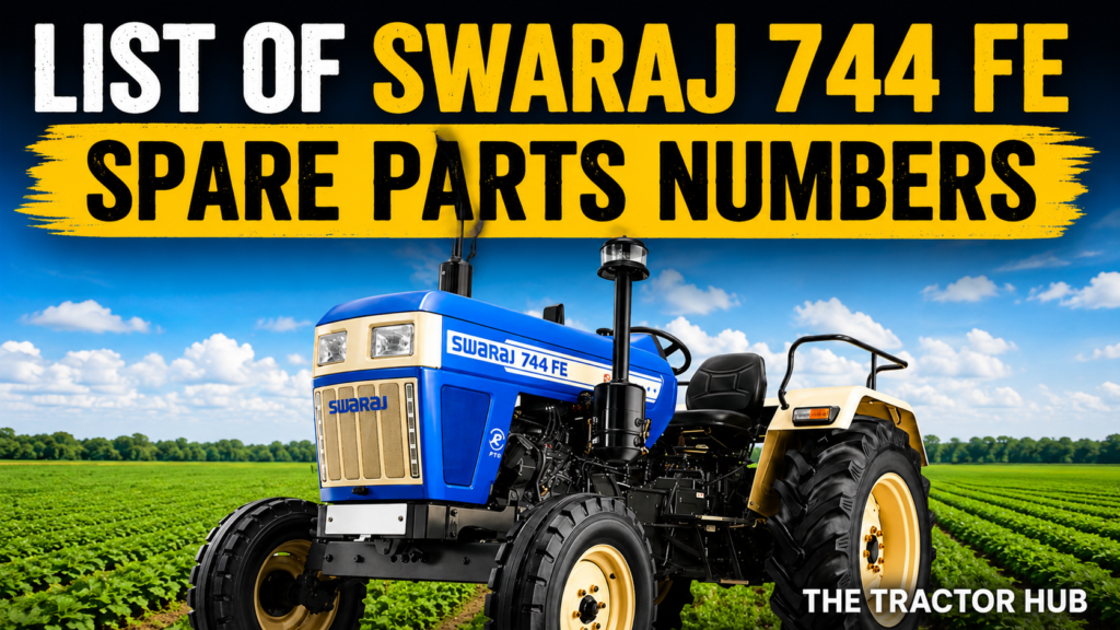 List of Swaraj 744 FE Spare Parts Numbers
